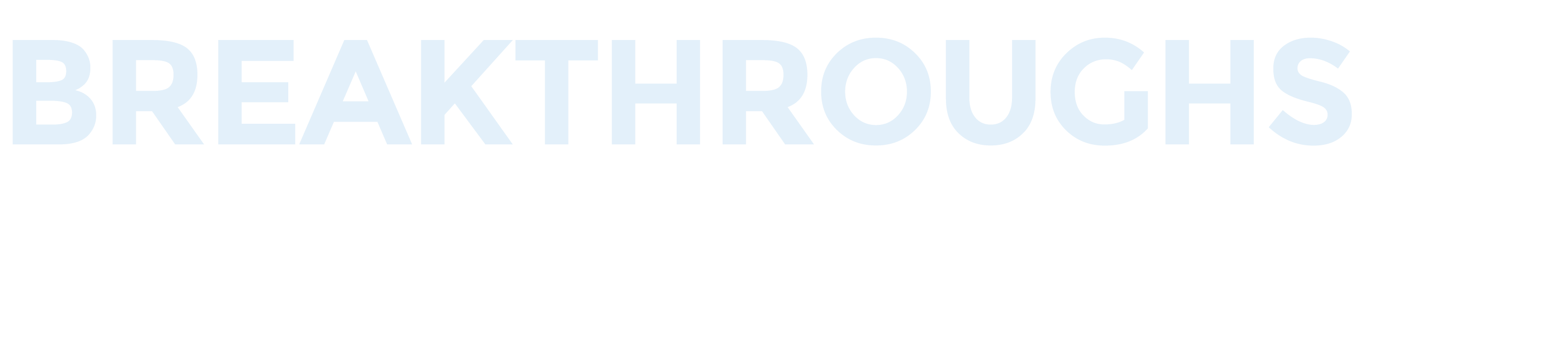 breakthroughs  - fade out