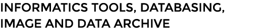 Informatics tools, databasing, Image and Data Archive