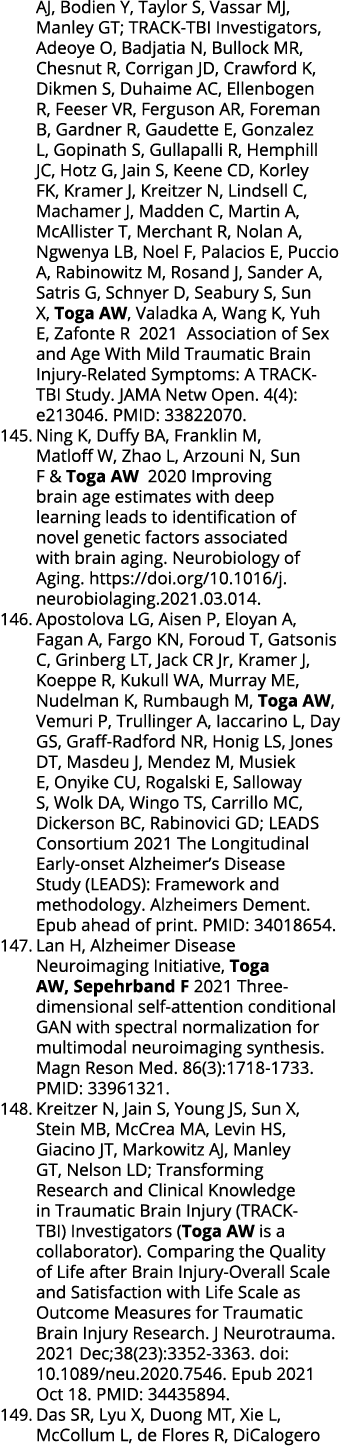 AJ, Bodien Y, Taylor S, Vassar MJ, Manley GT; TRACK-TBI Investigators, Adeoye O, Badjatia N, Bullock MR, Chesnut R, C   