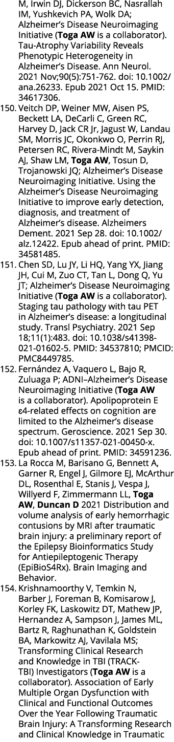 M, Irwin DJ, Dickerson BC, Nasrallah IM, Yushkevich PA, Wolk DA; Alzheimer s Disease Neuroimaging Initiative (Toga AW   