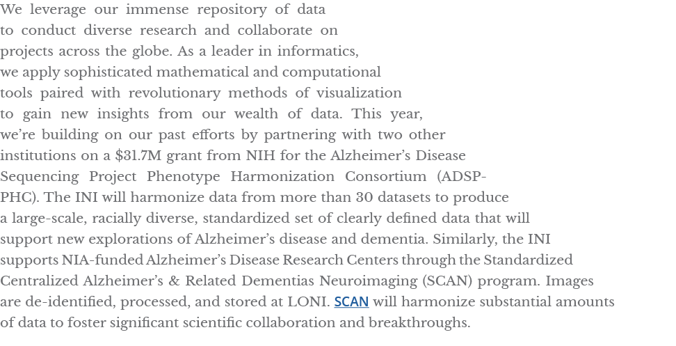 We leverage our immense repository of data to conduct diverse research and collaborate on projects across the globe     