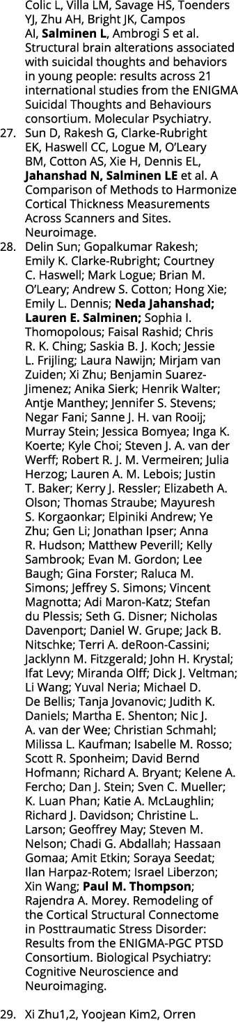 Colic L, Villa LM, Savage HS, Toenders YJ, Zhu AH, Bright JK, Campos AI, Salminen L, Ambrogi S et al  Structural brai   