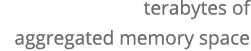  terabytes of aggregated memory space