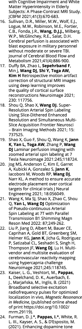 with Cognitive Impairment and White Matter Hyperintensity in Elderly Subjects: A Phase-Contrast MRI Study  JCBFM 2021   