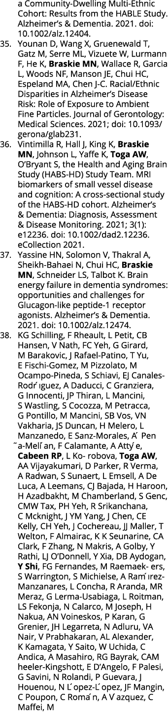 a Community-Dwelling Multi-Ethnic Cohort: Results from the HABLE Study  Alzheimer s & Dementia  2021  doi: 10 1002 al   