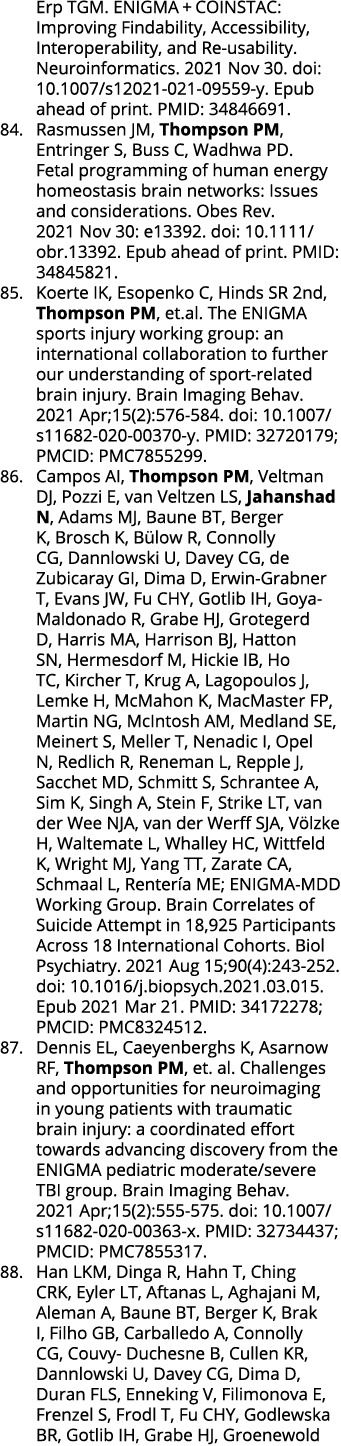 Erp TGM  ENIGMA + COINSTAC: Improving Findability, Accessibility, Interoperability, and Re-usability  Neuroinformatic   