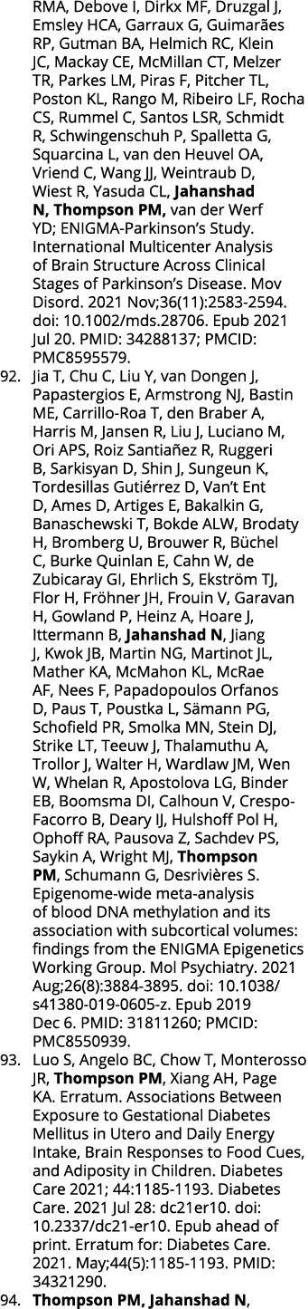 RMA, Debove I, Dirkx MF, Druzgal J, Emsley HCA, Garraux G, Guimarães RP, Gutman BA, Helmich RC, Klein JC, Mackay CE,    